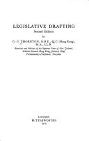 Legislative drafting by G. C. Thornton