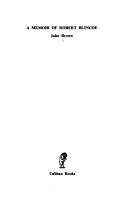 Cover of: A memoir of Robert Blincoe by John Brown