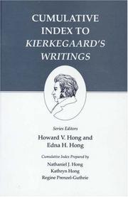 Cumulative index to Kierkegaard's writings