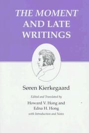 Cover of: The moment and late writings