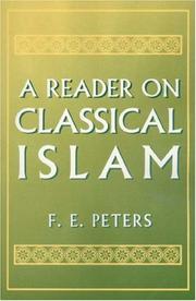 Cover of: A Reader on classical Islam