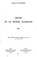Sieyès et le monde allemand by Marcelle Adler-Bresse