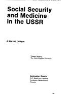 Cover of: Social security and medicine in the USSR by Vicente Navarro