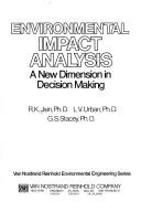 Environmental impact analysis : a new dimension in decision making