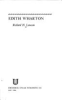 Cover of: Edith Wharton by Richard H. Lawson