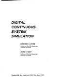 Cover of: Digital continuous-system simulation