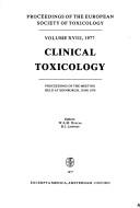 Clinical toxicology : proceedings of the meeting held at Edinburgh, June 1976