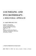 Cover of: Counseling and psychotherapy by E. Lakin Phillips