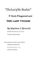 'The last of the novelists' : F. Scott Fitzgerald and 'The last tycoon'