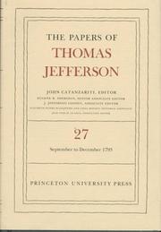 Cover of: The Papers of Thomas Jefferson