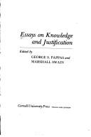 Cover of: Essays on knowledge and justification