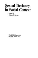 Cover of: Sexual deviancy in social context