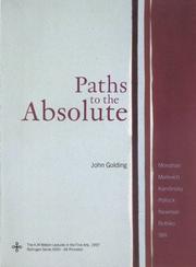 Cover of: Paths to the absolute by John Golding