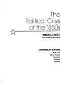 Cover of: The political crisis of the 1850s