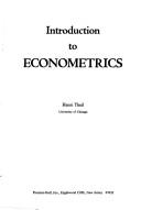 Introduction to econometrics