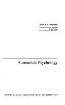 Cover of: Humanistic psychology