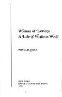 Cover of: Woman of letters: a life of Virginia Woolf