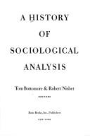 Cover of: A history of sociological analysis