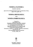 Cover of: Nomina anatomica by International Anatomical Nomenclature Committee.