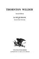 Cover of: Thornton Wilder.