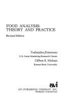 Food analysis by Y. Pomeranz, Clifton E. Meloan, Yeshajahu Pomeranz
