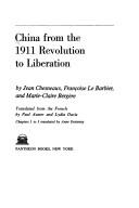 Cover of: China from the 1911 revolution to liberation