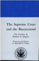 Cover of: The Supreme Court and the Bicentennial: two lectures