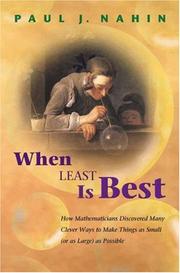 Cover of: When Least Is Best by Paul J. Nahin