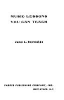 Cover of: Music lessons you can teach