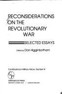 Cover of: Reconsiderations on the Revolutionary War: Selected Essays (Contributions in Military Studies)