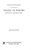 Cover of: Essays in poetry, mainly Australian.