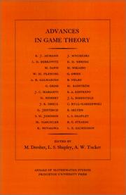 Cover of: Advances in Game Theory. (AM-52) (Annals of Mathematics Studies)
