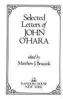 Cover of: Selected letters of John O'Hara