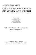 Cover of: On the manipulation of money and credit