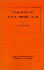 Cover of: Strong rigidity of locally symmetric spaces