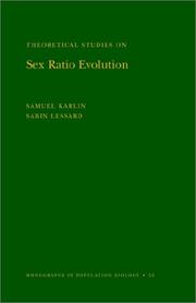 Cover of: Theoretical studies on sex ratio evolution