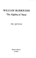 Cover of: William Burroughs: the algebra of need