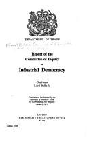 Report of the Committee of Inquiry on Industrial Democracy