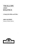 Trollope and politics by John Halperin