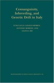 Cover of: Consanguinity, inbreeding, and genetic drift in Italy