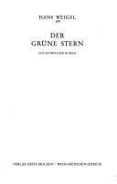 Cover of: Der grüne Stern: ein satirischer Roman