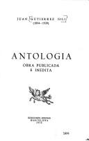 Cover of: Antología, obra publicada e inédita