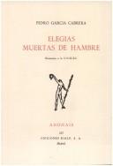 Cover of: Elegías muertas de hambre: homenaje a la U.N.I.C.E.F.
