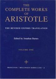 The complete works of Aristotle : the revised Oxford translation