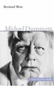 Cover of: Michael Dummett (Philosophy Now)