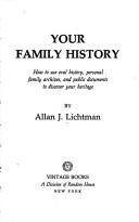 Cover of: Your family history