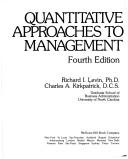 Quantitative approaches to management