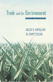 Cover of: Trade and the Environment: Theory and Evidence (Princeton Series in International Economics)