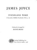 Finnegans wake : a facsimile of Buffalo notebooks VI.B.25-28