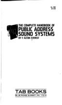 Cover of: The complete handbook of public address sound systems